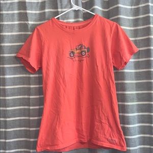 Women’s Life is good orange tee size m